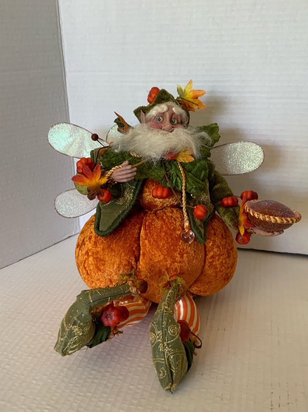 Mark Roberts Collection Pumpkin Fairy Figurine - Velvet Home Holiday Decor